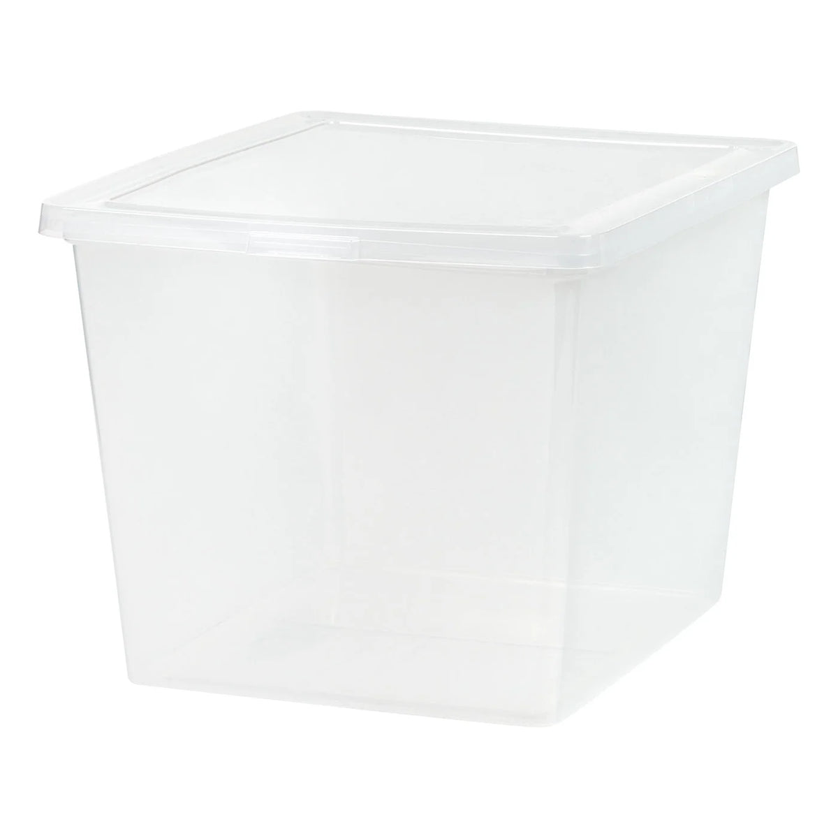 36 Quart Plastic Storage Bin Tote Organizing Container with Latching Lid for Shoes, Heels, Art Supplies, Stackable and Nestable, 4 Pack, Clear