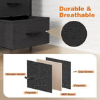 8-Drawer Tall Fabric Dresser with Wood Top and Sturdy Steel Frame - Stylish Bedroom Storage Solution