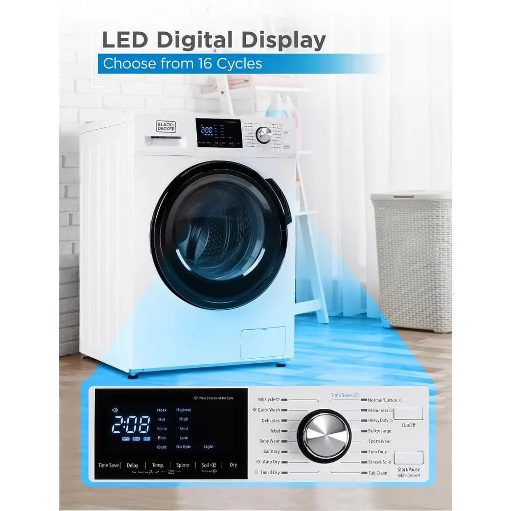 BLACK+DECKER 2.7 cu. ft. All-in-One Washer and Dryer Combo in White BCW27MW?? Last Day For Clearance