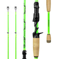KastKing Zephyr Dual-Tip Casting Rod | Green | Casting / 6'6" / Fast-Medium / Medium Heavy ( 2 Pcs+ Dual Tip)