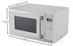 Hamilton Beach 1.1 Cu. Ft. Microwave Oven, Countertop, Black and Stainless Steel