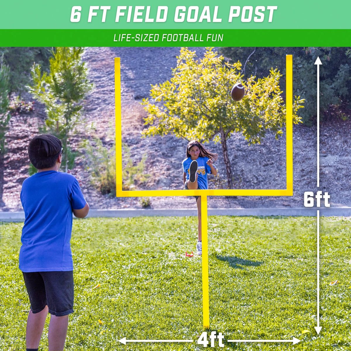 6' Football Field Goal Post Set