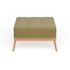 Christopher Knight Home Carson Lund Mid-Century Tufted Fabric Square Ottoman