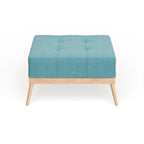 Christopher Knight Home Carson Lund Mid-Century Tufted Fabric Square Ottoman