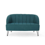 Christopher Knight Home Lupine Contemporary Fabric Loveseat with Hairpin Legs