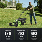 80V 21-Inch Brushless Cordless Lawn Mower