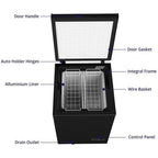 Northair Chest Freezer ?C 3.5 Cu Ft with 2 Removable Baskets ?C Reach In Freezer Chest ?C Quiet Compact Freezer ?C 7 Temperature Settings ?C Black