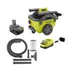 18V Cordless 6-Gallon Wet/Dry Vacuum Kit with Battery and Charger, P770KN