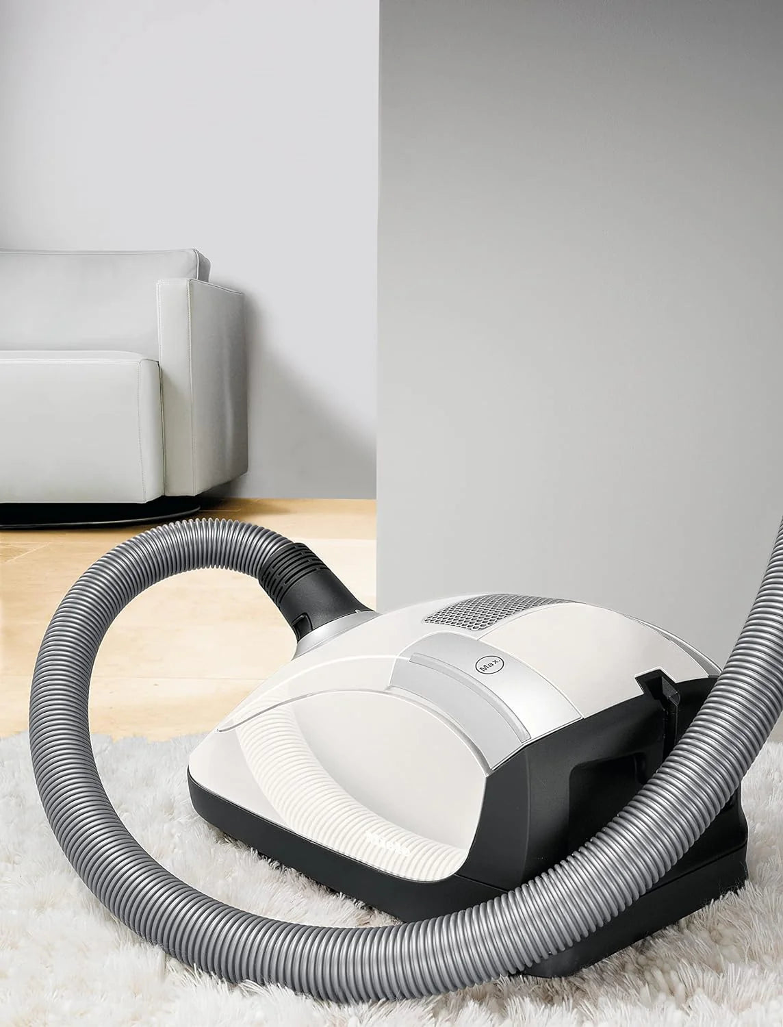 Pure Suction Powerline Canister Vacuum Cleaner, Lotus White