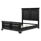 Roundhill Furniture Renova Vintage Black Wooden Bedroom Collection