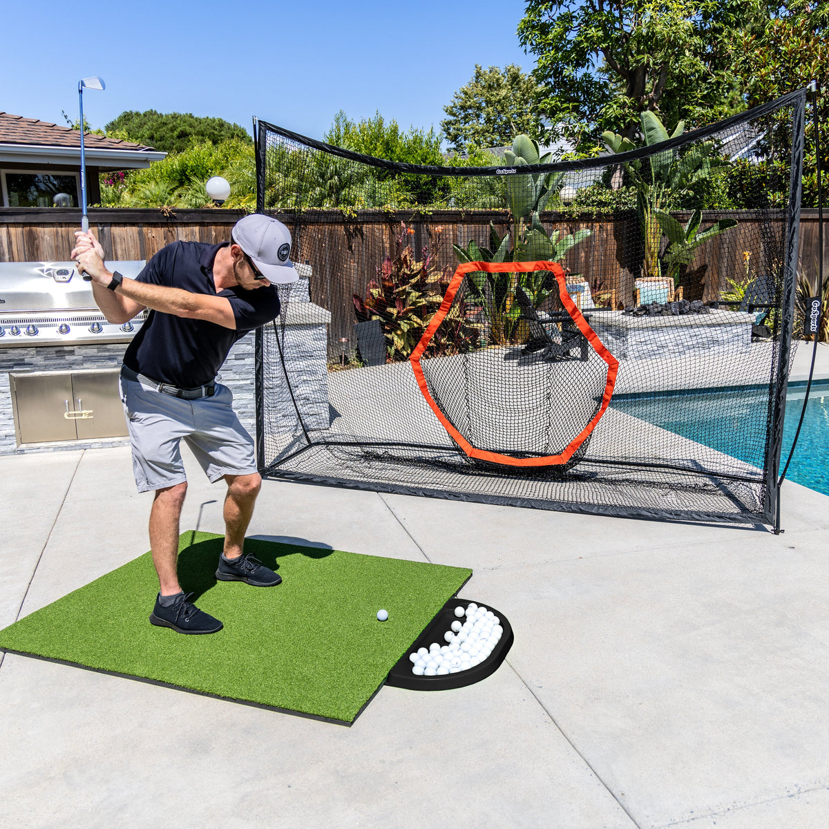 All-Weather Golf Ball Tray (70-Ball) | Black