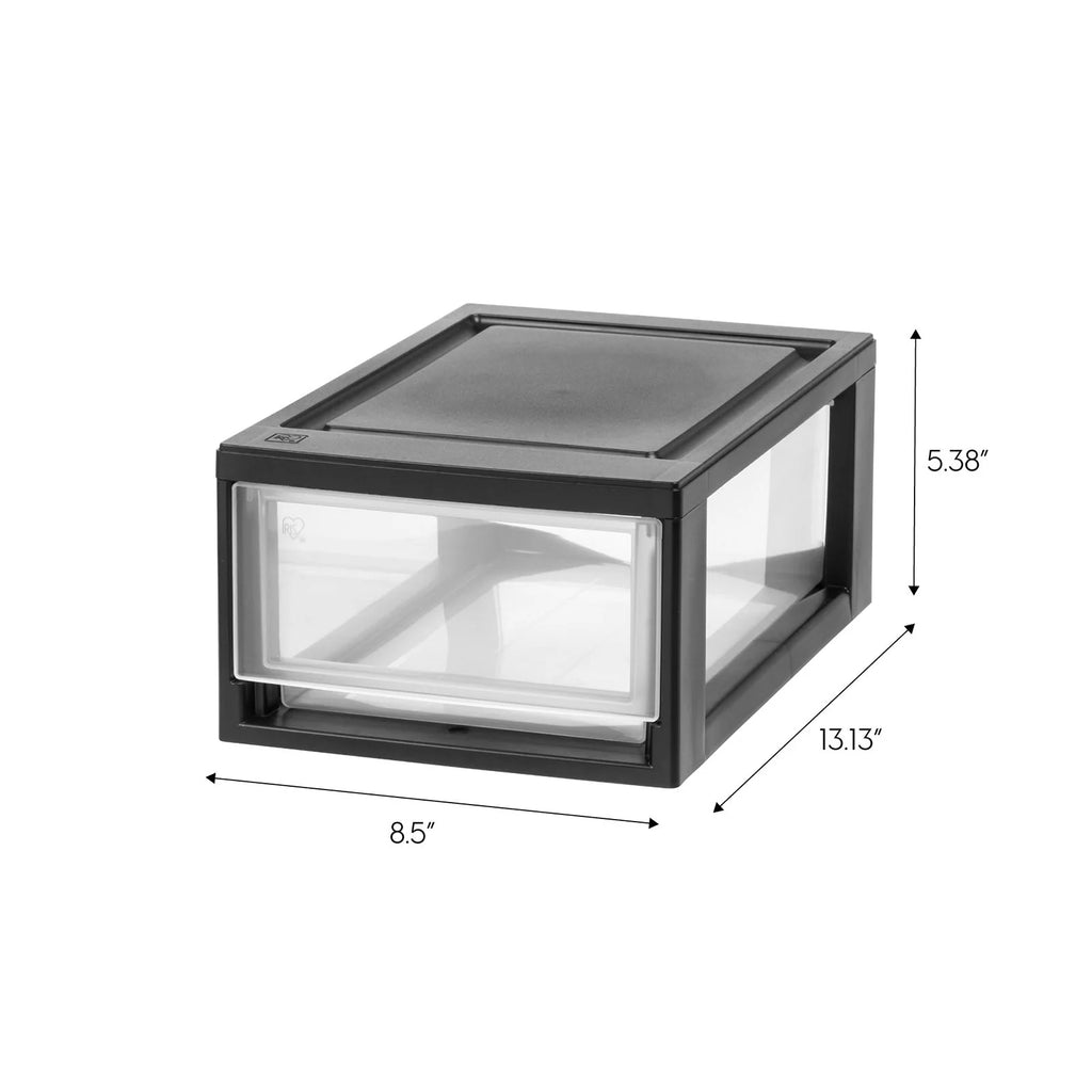 Small Stacking Drawer, 8 Pack, Black