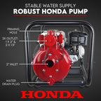 Fire Fighting Petrol Water Pump GP200 TWIN IMPELLER WITH A HONDA ENGINE
