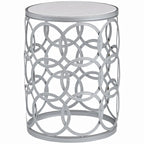 FirsTime & Co. Gilded Circles Iron Table - 16.75 x 16.75 x 22 in, American Design