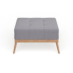 Christopher Knight Home Carson Lund Mid-Century Tufted Fabric Square Ottoman