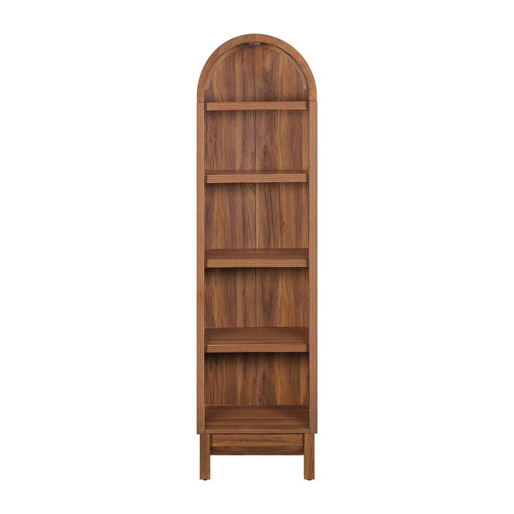 Better Homes & Gardens Juliet Narrow Arch Bookcase, Deep Green and Light Honey