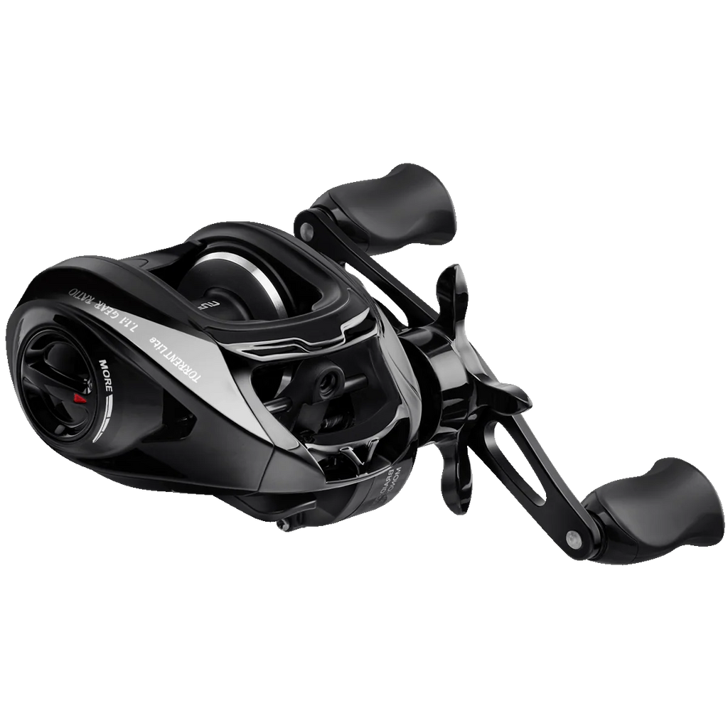 Piscifun Torrent Lite Ultra Light Low Profile Baitcasting Reel with Black & Teal Baitcaster | Black / Left Hand