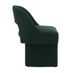Modern Elegant Boucle Upholstered Accent Chair with MDF Wood Frame for Home Office, Living Room, and Bedroom