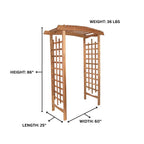 All Things Cedar GA87 Garden Arbor - 60 L x 25W x 86H