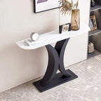 Contemporary Console Table with Elegant Design, Metal Frame, and Adjustable Foot Pads for Entryway