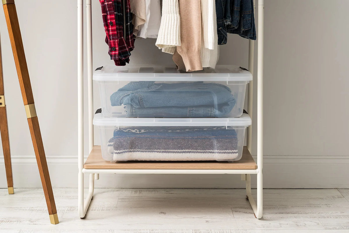 Stack & Pull Storage Box - 27 QT 2 pack