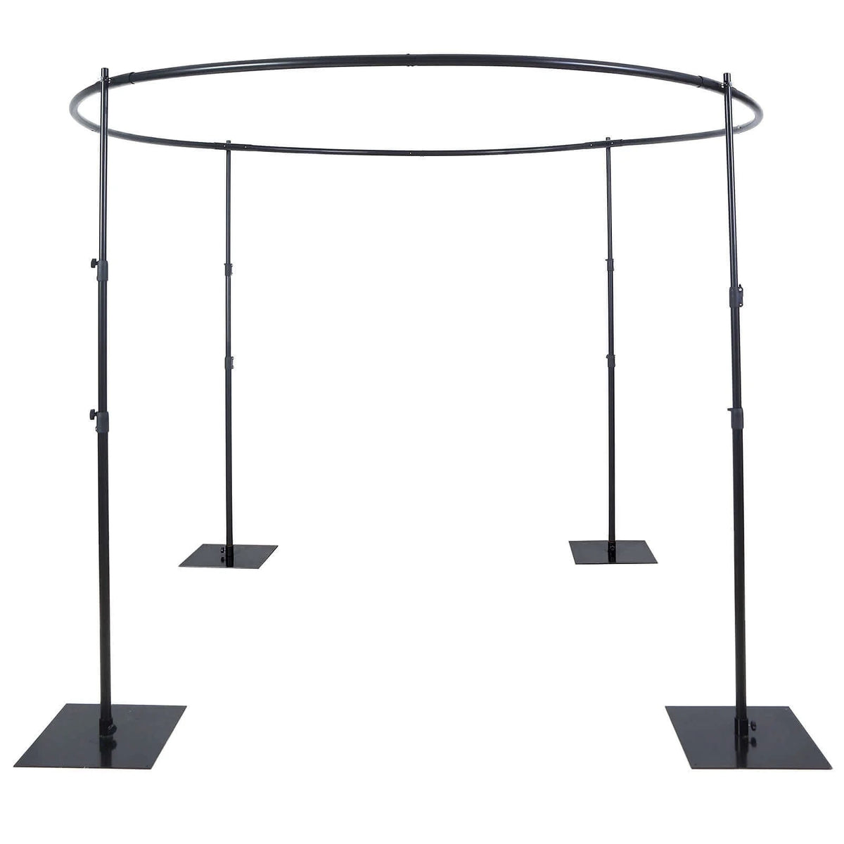 Efavormart 10ft | 4 Post Gold Metal DIY Photography Backdrop Stand, Wedding Arch Canopy Tent