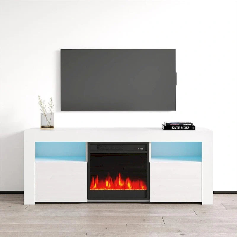 Copper Grove Qorasuv 58-Inch Electric Fireplace TV Stand