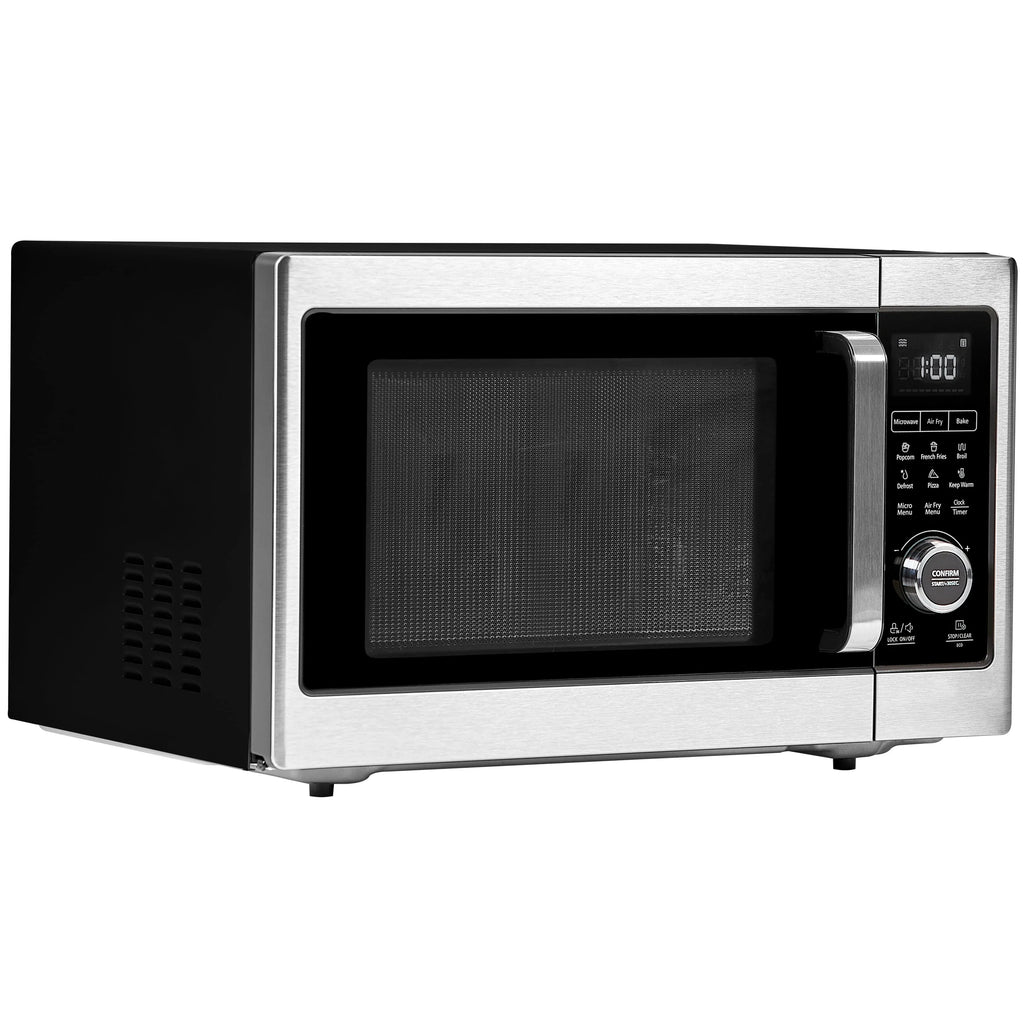 PowerXL Microwave Air Fryer Plus, Stainless Steel / Black, 1cu. ft.