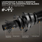 KastKing Zephyr Spin Finesse Twin-Tip Spinning Rod | Spinning / 7'2" / Extra Fast-Light-3pcs + Extra Tips