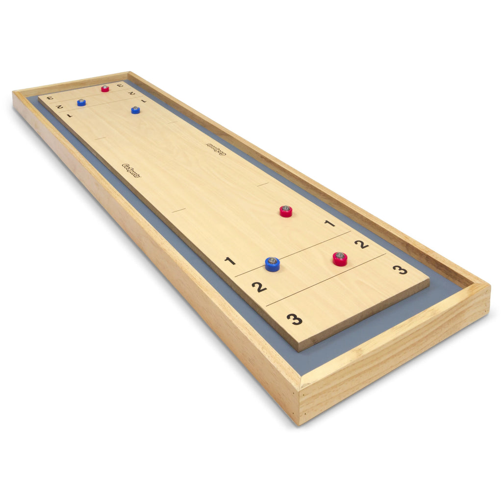 2-in-1 Shuffleboard & Curling Board Game