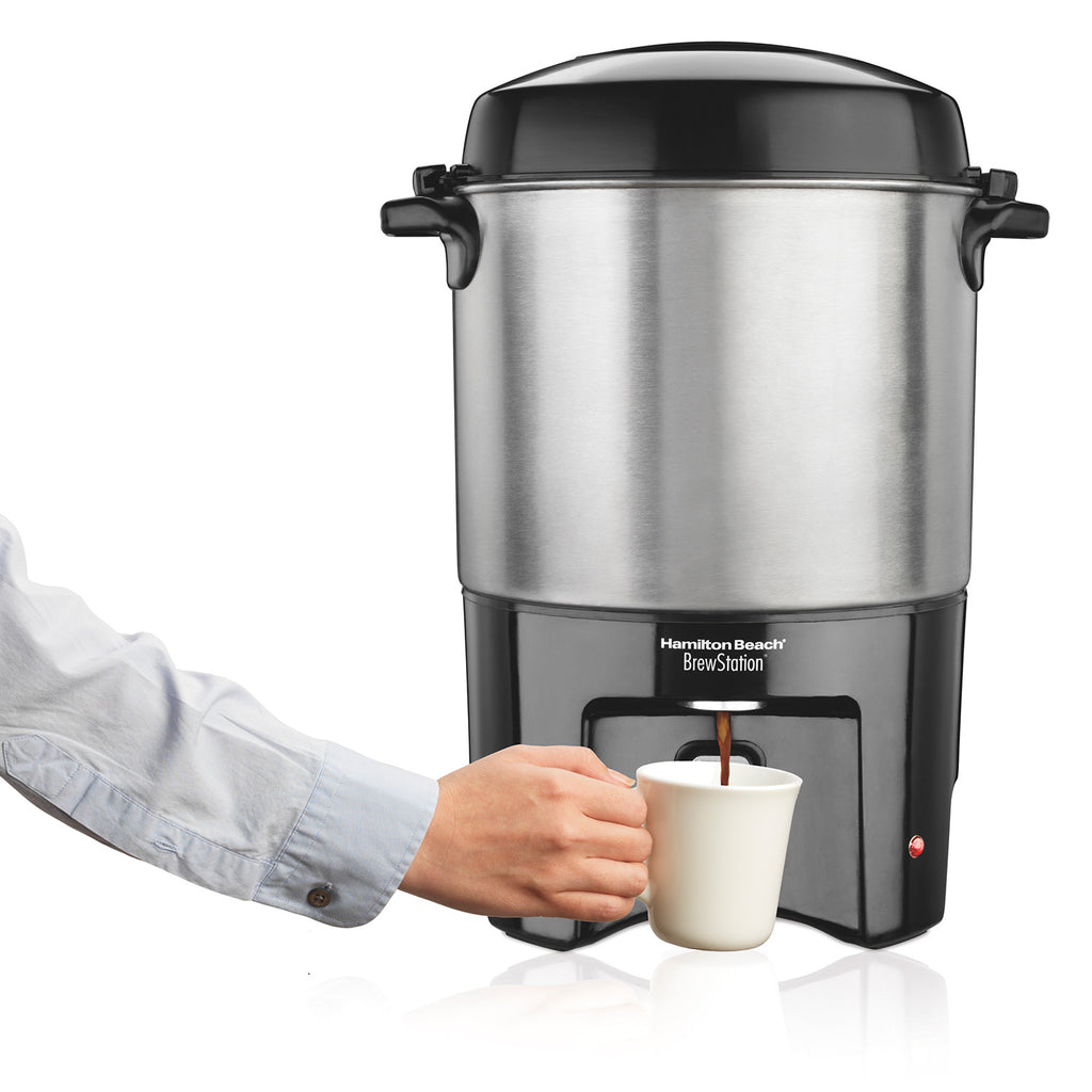 Hamilton Beach BrewStation 40 Cup Coffee Urn Black & Stainless