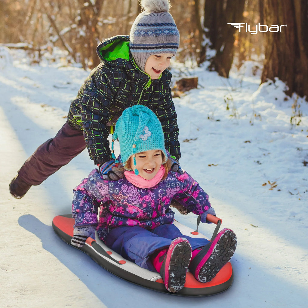 Flybar Kids 36' Rocket Foam Toboggan Snow Sled for Kids with Slick Bottom for Kids, Ages 6+
