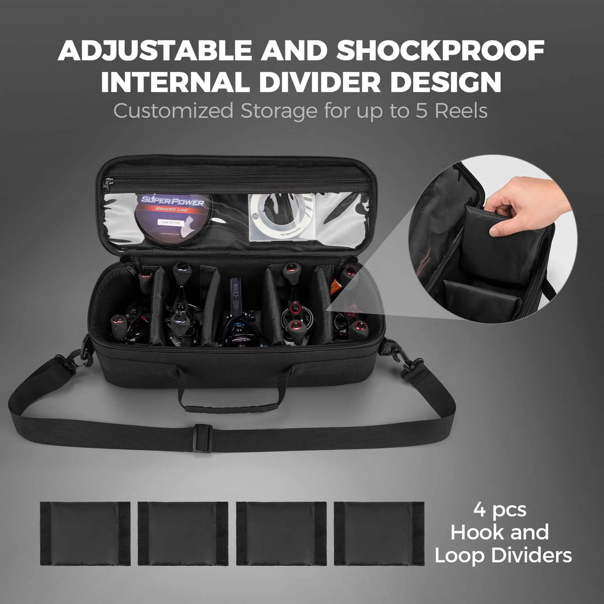 KastKing Fishing Reel Case Medium & Large | Large