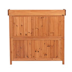 Outdoor Garden Patio Wooden Storage Cabinet Furniture Waterproof Tool Shed