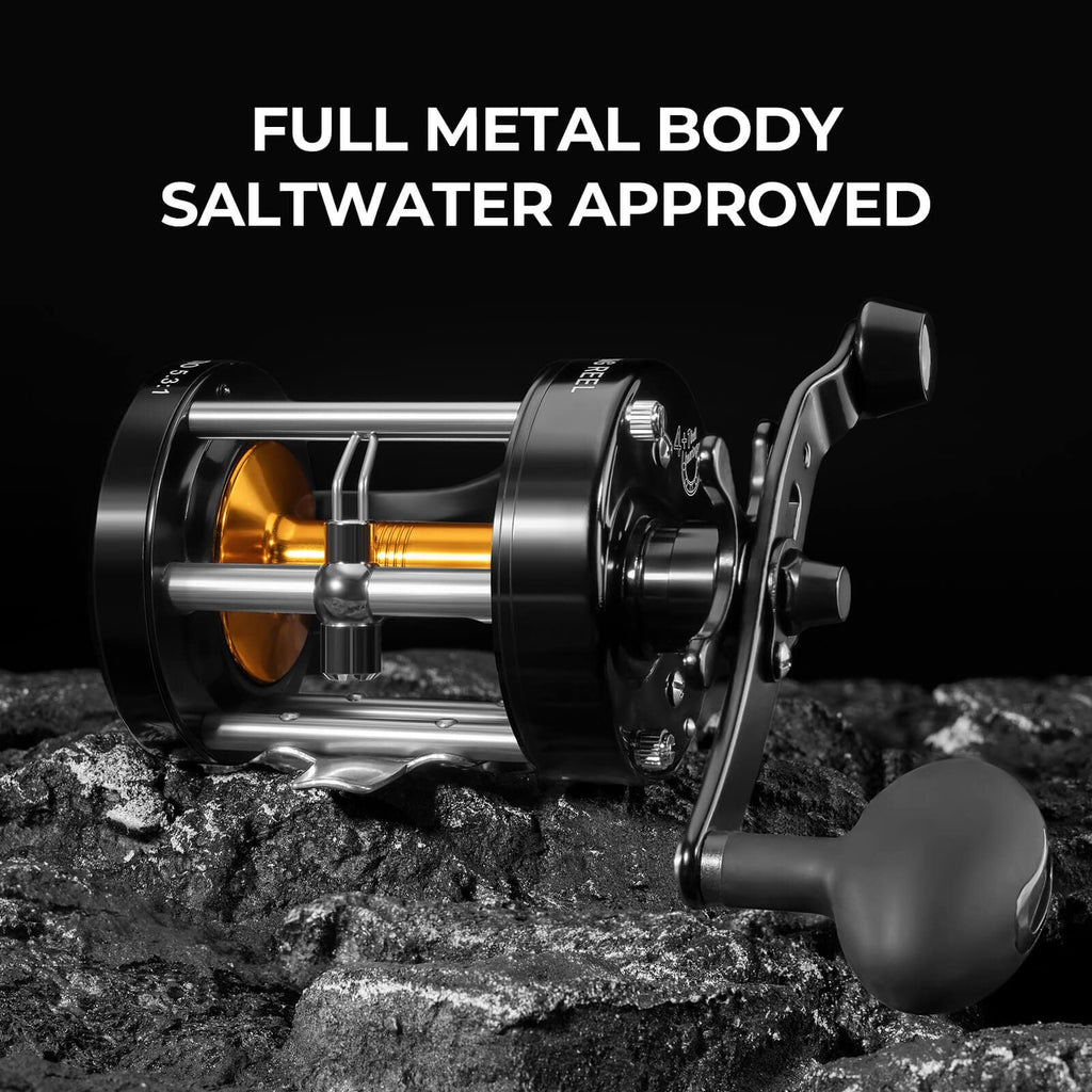 KastKing Rover Round Baitcasting Reel | Black - Right Handed / 40 / 5.3:1