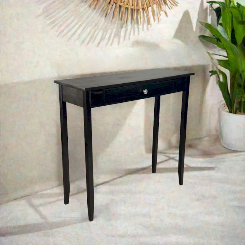 Porch & Den Holly Hill Solid Acacia Console Table with 1 Drawer