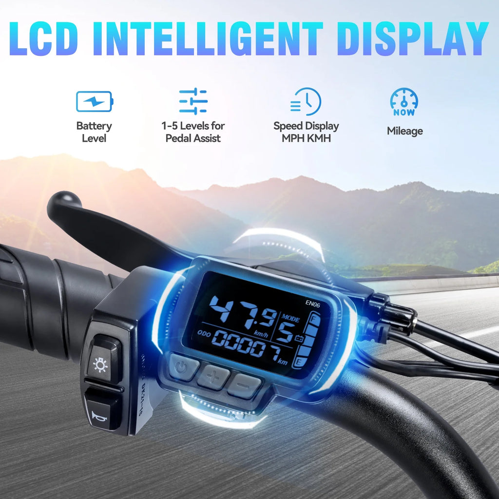 YVY 1500W Electric Bike for Adults, 33MPH 20'' Fat Tire Electric Motorcycle, 48V 20AH Removable Battery, 30 - 60