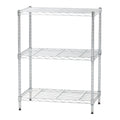 3 Shelf Wire Storage Unit, Silver
