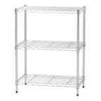 3 Shelf Wire Storage Unit, Silver
