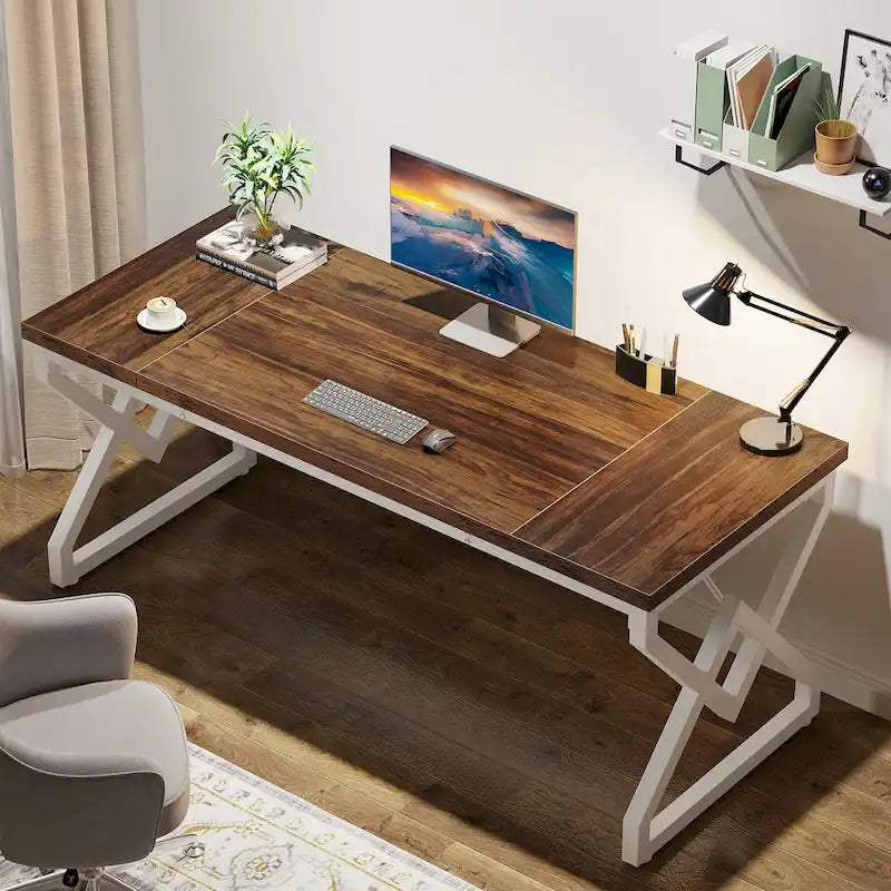 63-Inch Spacious Executive Desk for Home Office Use