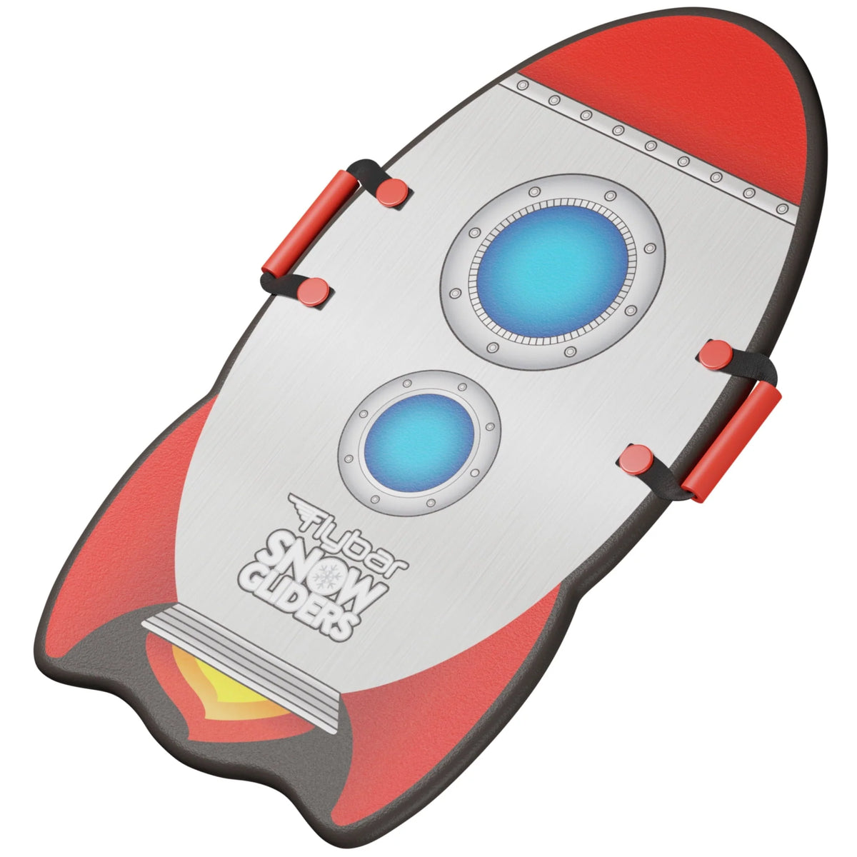 Flybar Kids 36' Rocket Foam Toboggan Snow Sled for Kids with Slick Bottom for Kids, Ages 6+