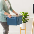35Qt File Totes for Storage 4 Pack