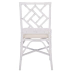 Set of 2 SAFAVIEH Maye Rattan Accent Chairs with Cushions - Dimensions: 18.5" W x 20.9" L x 35.8" H