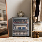Wide Storage Chest - 3 Drawers | White