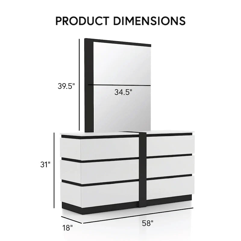 Conjira Modern 4-Piece White Wood Bedroom Storage Set by Furniture of America
