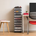 Storage Drawer Cart with Organizer Top - 10 Drawer