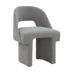 Modern Elegant Boucle Upholstered Accent Chair with MDF Wood Frame for Home Office, Living Room, and Bedroom