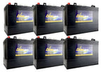 x6 | Crown 12 Volt 150Ah Deep Cycle Battery ; Replaces Trojan T-1275 T1275