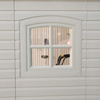 8 ft. W x 7 ft. 4 in. D Plastic Storage Shed