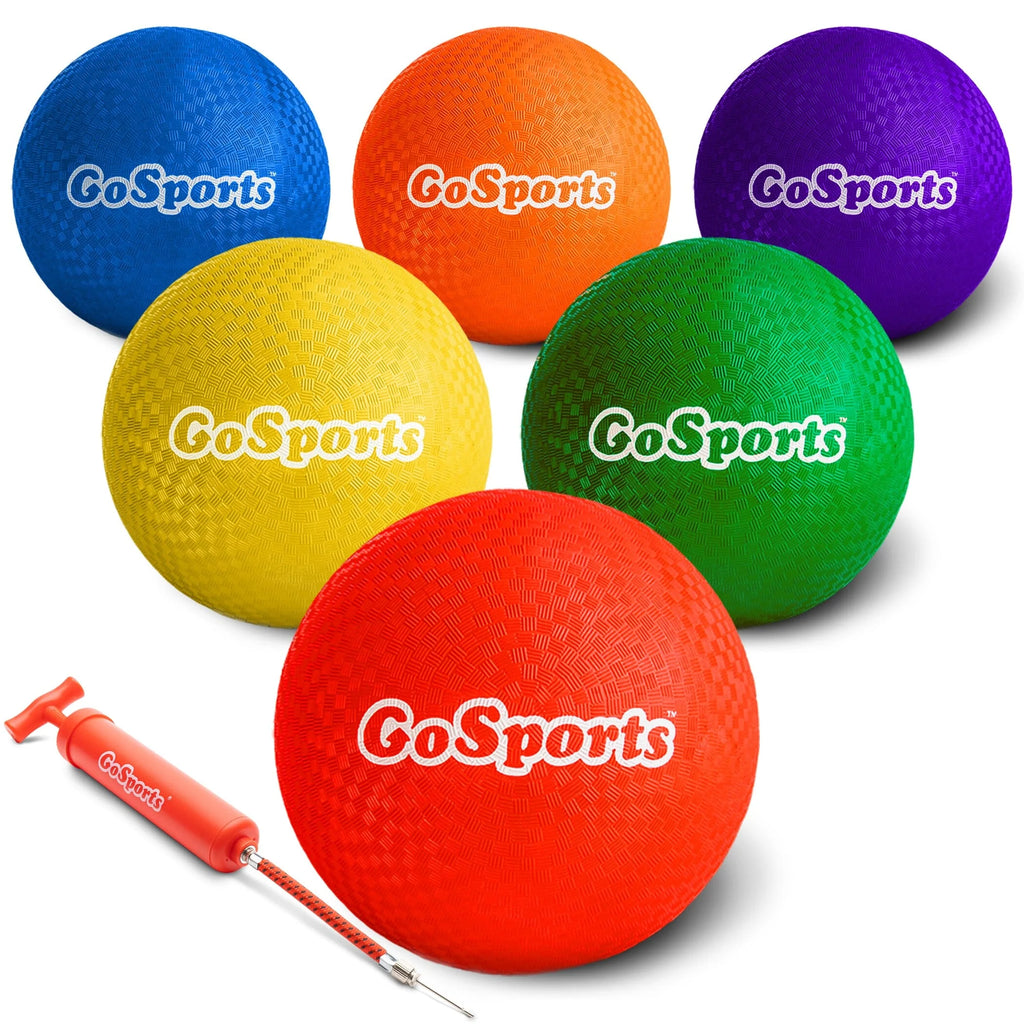 10" Playground Ball, 6-pk with Pump